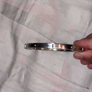 Fossil key lock bangle steel Hermes Cartier